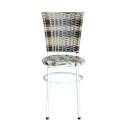 Ver imagem 3 de Conjunto 4 Cadeiras Branca para Cozinha Hawai Cappuccino Premium com Assento Estampado:floral Orquíd