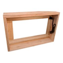 Janela Vitro P/ Banheiro Completa 40x60x12 Modelo Vidro Inteiro - 1