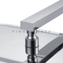 Ver imagem 4 de Ducha Chuveiro Retangular Inox 28x18cm São Luís Pingoo.casa - Prata