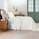 Ver imagem 7 de Kit Colcha Cobre Leito Plissê Casal Seersucker Premium 3 Peças Maciez e Leveza com Textura 3D Palha 