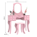 Ver imagem 3 de Penteadeira Princesa Rosa - Patrimar