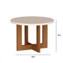 Ver imagem 5 de Conjunto Mesa Centro e Mesa Lateral Jb Bechara Perola Nature