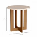 Ver imagem 4 de Conjunto Mesa Centro e Mesa Lateral Jb Bechara Perola Nature