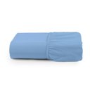 Ver imagem 1 de Lençol Solteiro Avulso 100% Algodão Liso:azul