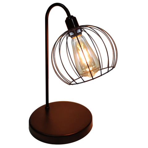 Abajur de Quarto Luminária Industrial Aramado Tangerine Pta