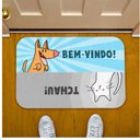 Ver imagem 6 de Tapete Divertido de Porta Bem Vindo Cão Tchau Gato Capacho