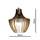 Ver imagem 2 de Lustre Luminária Pendente de Madeira MDF Mod. Grip