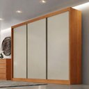 Ver imagem 4 de Guarda Roupa Casal Londres 3 Portas 8 Gavetas Cinamomo Fendi - Novo Horizonte