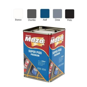 Tinta Piso Premium Acrílica Alto Rendimento Maza 18l Cores - Preto