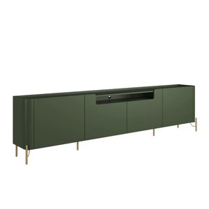 Rack para Tv 260cm com 4 Portas Lisas 100% Mdf Pés em Metal
