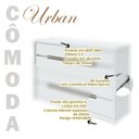 Ver imagem 5 de Cômoda Gaveteiro Urban Branco Brilho - Lopas