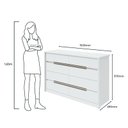 Ver imagem 3 de Cômoda Gaveteiro Urban Branco Brilho - Lopas