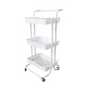 Ver imagem 4 de Carrinho Multiuso 3 Prateleiras Branco