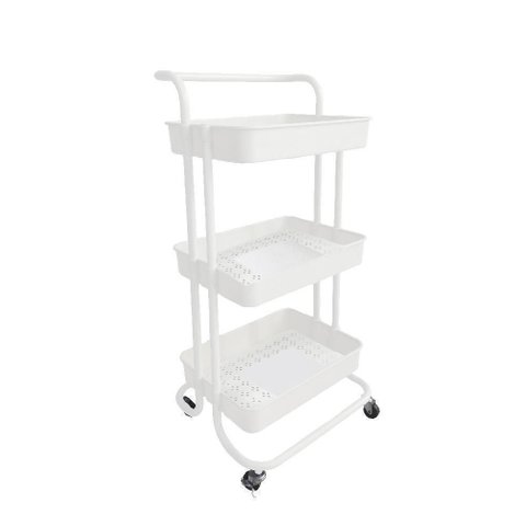 Carrinho Multiuso 3 Prateleiras Branco
