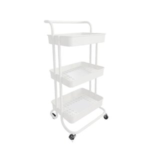 Carrinho Multiuso 3 Prateleiras Branco