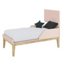 Ver imagem 7 de Dormitório Completo Infantil Classic 3 Portas, Cômoda 6 Gavetas e Berço Rosa Fosco com Pés Madeira N