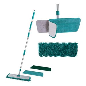 Mop Plano 3 Em 1 Flashlimp Limpeza Pesada Umida Seca Casa Euro Home ALUMINIO