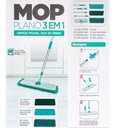 Ver imagem 5 de Mop Plano 3 em 1 Flashlimp Limpeza Pesada Umida Seca Casa Euro Home Aluminio