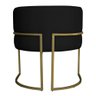 Kit 2 Poltronas Decorativa Luana Base Gold Pu Preto - Montanaris Decor Md Montanaris Decor - 5