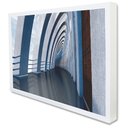 Ver imagem 2 de Quadro Decorativo Arquitetura Corredor Minimalista em Moldura Caixa Tacolado Moldura Trad 1cm Branca