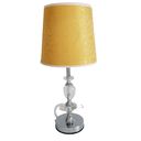 Ver imagem 4 de Abajur Vidro Cristal Quarto Sala 50cm Cúpula Dourada