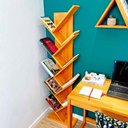 Ver imagem 4 de Estante de Madeira para Livros Tree Alta Carvalho