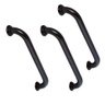 Barra de Apoio Inox Alça 40cm Preto Kit 3 Unidades Segurança Deficiente Idoso Corrimao Box Parede - 1
