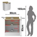 Ver imagem 3 de Balcão com Tampo e Rodapé Cozinha 2 Portas 1 Prateleira 80cm TM4301 MDF Grazi Branco/Carvalho Tropical