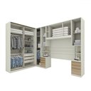 Ver imagem 3 de Guarda-roupa Casal Modulado Seletto 8 Portas 9 Gavetas Me29 Areia/jequitibá - Henn