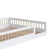 Cama Montessoriana Casal Infantil Com Colchão Branco Aconchego Shop JM - 3