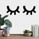 Ver imagem 5 de 02 Apliques de Parede Unicórnio para Decoração Mdf 6mm Preto 20cm