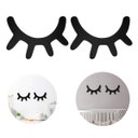 Ver imagem 1 de 02 Apliques de Parede Unicórnio para Decoração Mdf 6mm Preto 20cm