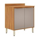Ver imagem 2 de Balcão 80cm Plena 2 Portas Cinamon Touch Nude Prime Tx Demóbile