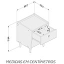 Ver imagem 3 de Mesa de Cabeceira Infantil 2 Gavetas Arco-íris
