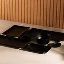 Ver imagem 2 de Ramekin Melamina Preto 40ml Molheira Lyor Porta Shoyu Quadrado Tóquio Potinho Pequeno