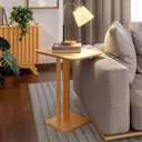 Ver imagem 1 de Mesa de Canto Carvalho Rose Retangular MDF Madeira 60cm Amadeirado