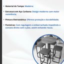 Ver imagem 7 de Conjunto Mesa Alta Bar Bistrô Redonda Pinus 4 Bancos Estofado Industrial Black Don Castro Decor Indu