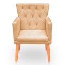 Ver imagem 6 de Kit Poltrona Capitonê Clássica Confortável para Sala e Quarto Ana Suede