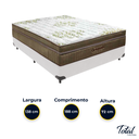 Ver imagem 3 de Cama Box Casal Branco e Colchão Gold Ultragel Molas Ensacadas Ortobom