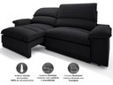 Ver imagem 4 de Sofá Plaza 2,00m Retrátil e Reclinável Velosuede - Netsofas
