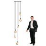 Lustre para Sala Pratic 6 Lâmpadas Dourado Pé Direito Alto - 2