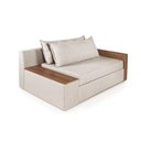 Ver imagem 6 de Sofá Cama Panamá Luxo Aveludado Composê Invertido Creme