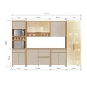 Ver imagem 4 de Cozinha Completa Nesher 6 Peças Condessa CZ442 Carv/Titânio