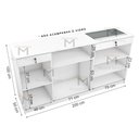 Ver imagem 2 de BALCÃO EXPOSITOR JOIAS M187.2021.B (CAIXA, LOJA) MUNDI MOVEIS