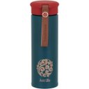 Ver imagem 2 de JUST LIFE GARRAFA TÉRMICA 20x6x6cm 450ml INOX VERDE PAREDE DUPLA