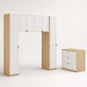 Ver imagem 2 de Quarto Infantil Modulado Completo Provençal 5 Peças 100% MDF Frentes em BP