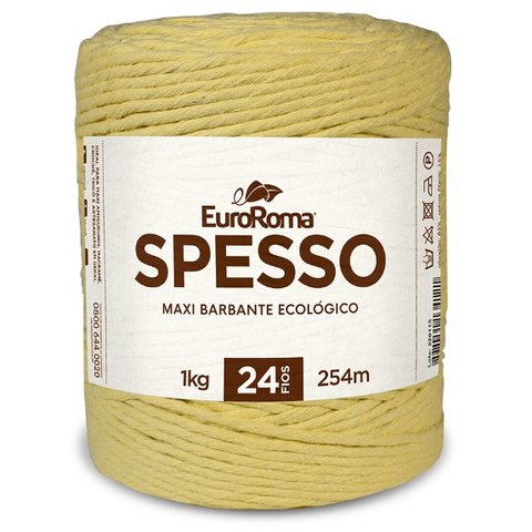BARBANTE SPESSO EUROROMA 24 FIOS 1KG ORIGINAL - AMARELO BEBE