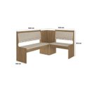 Ver imagem 4 de Canto Alemão 2 Cadeiras Zurique Celta Móveis