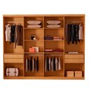 Ver imagem 5 de Guarda Roupa Casal Toronto MDF 8 Portas e 4 Gavetas Moderna Mobília