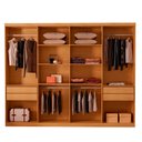 Ver imagem 4 de Guarda Roupa Casal Toronto Mdf 8 Portas e 4 Gavetas Moderna Mobília